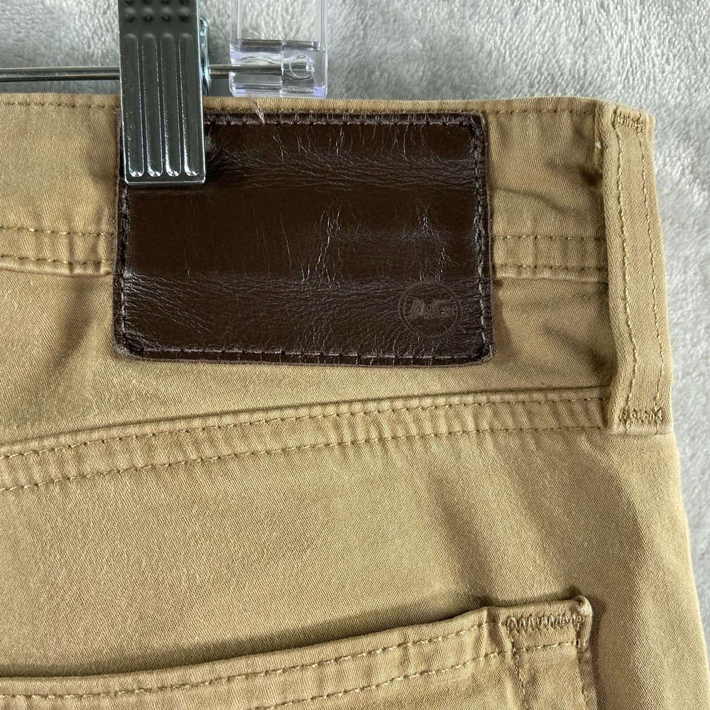 AG Adriano Goldschmied Pants mens 40x32 Everett Slim Straight Brown Chino Casual - Picture 13 of 16